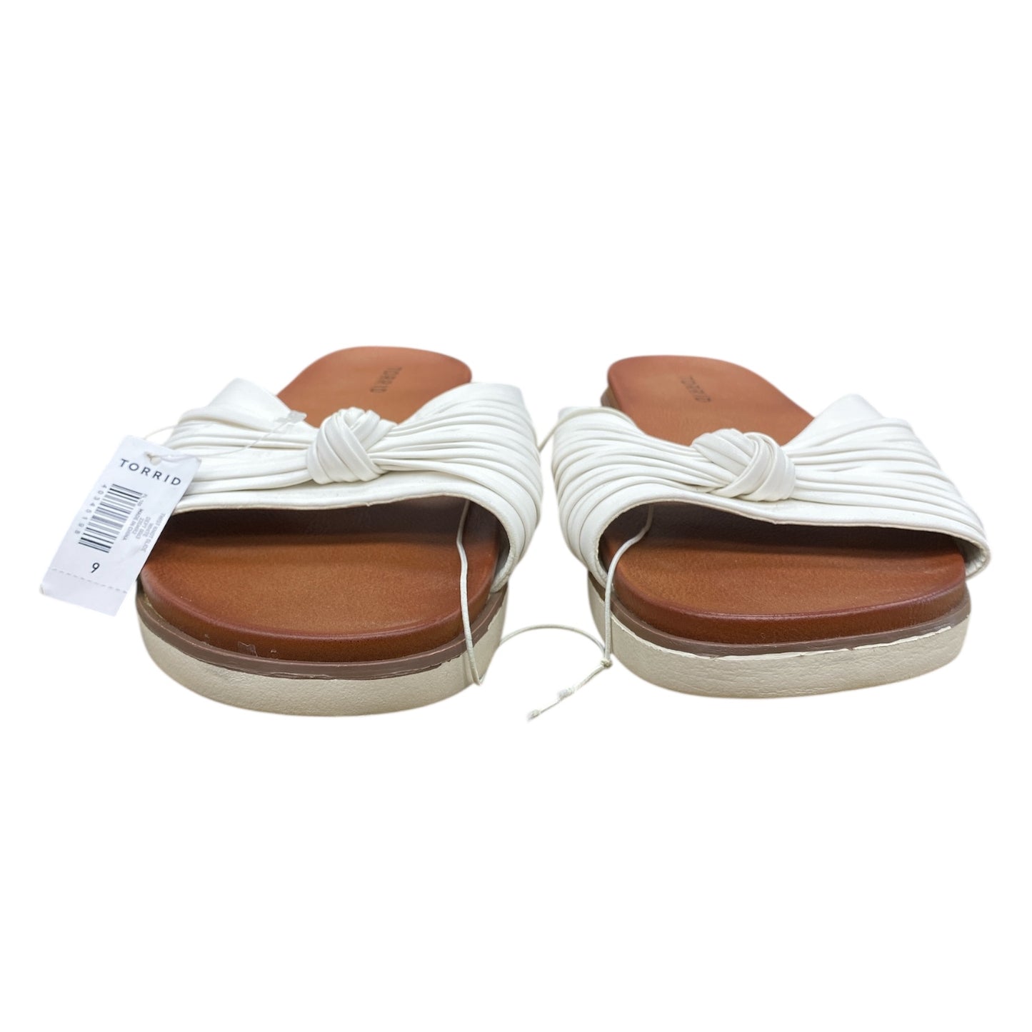 Sandals Flats By Torrid In White, Size:9