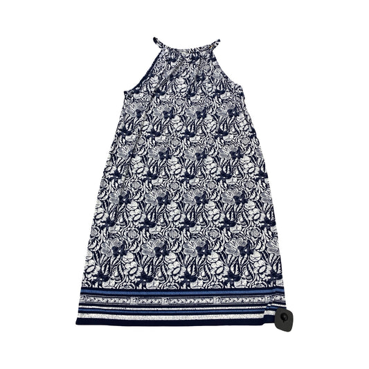 Dress Casual Short By Max Studio In Blue & White, Size:S