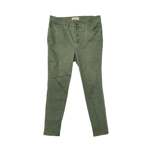 Jeans Skinny By Madewell In Green, Size:12