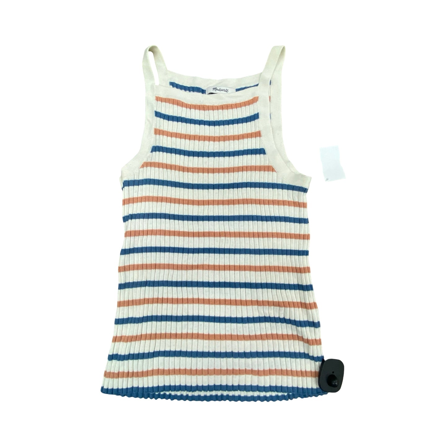 Top Sleeveless By Madewell In Striped Pattern, Size:Xs