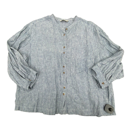 Top Ls By Everlane In Blue, Size:M