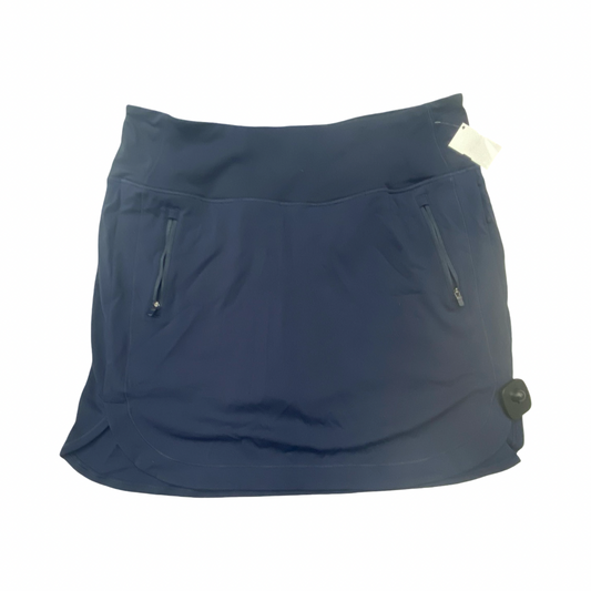 Athletic Skort By Athleta In Navy, Size:Xl