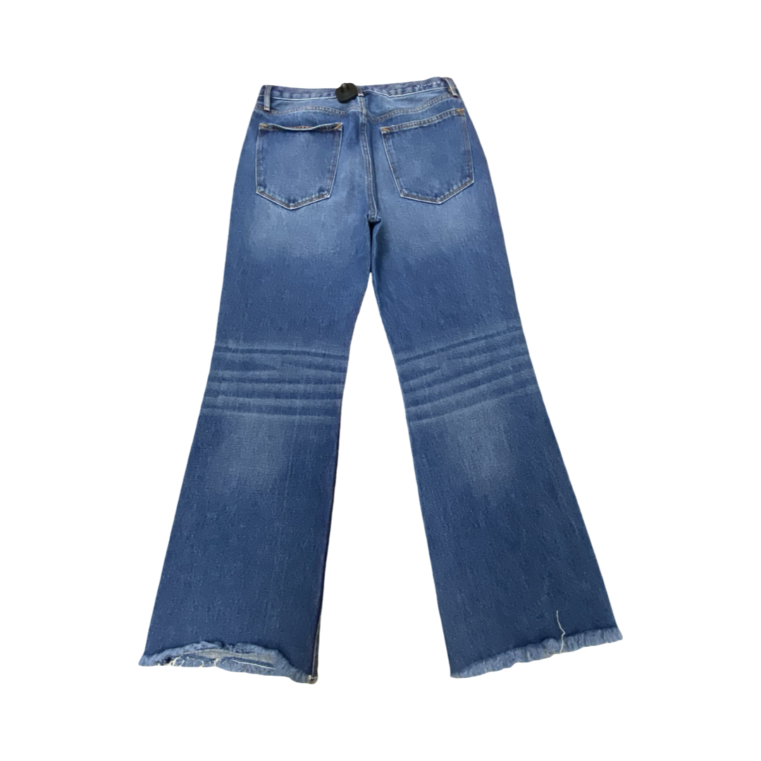 Jeans Wide Leg By Vigoss In Blue Red & White, Size:8