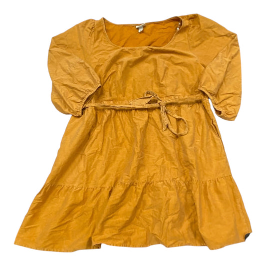 Dress Casual Midi By Ava & Viv In Orange, Size:1X