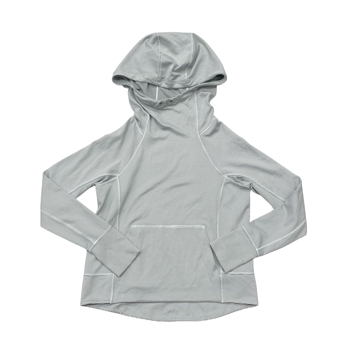 Athletic Top Ls Hoodie By Athleta In Grey, Size:S