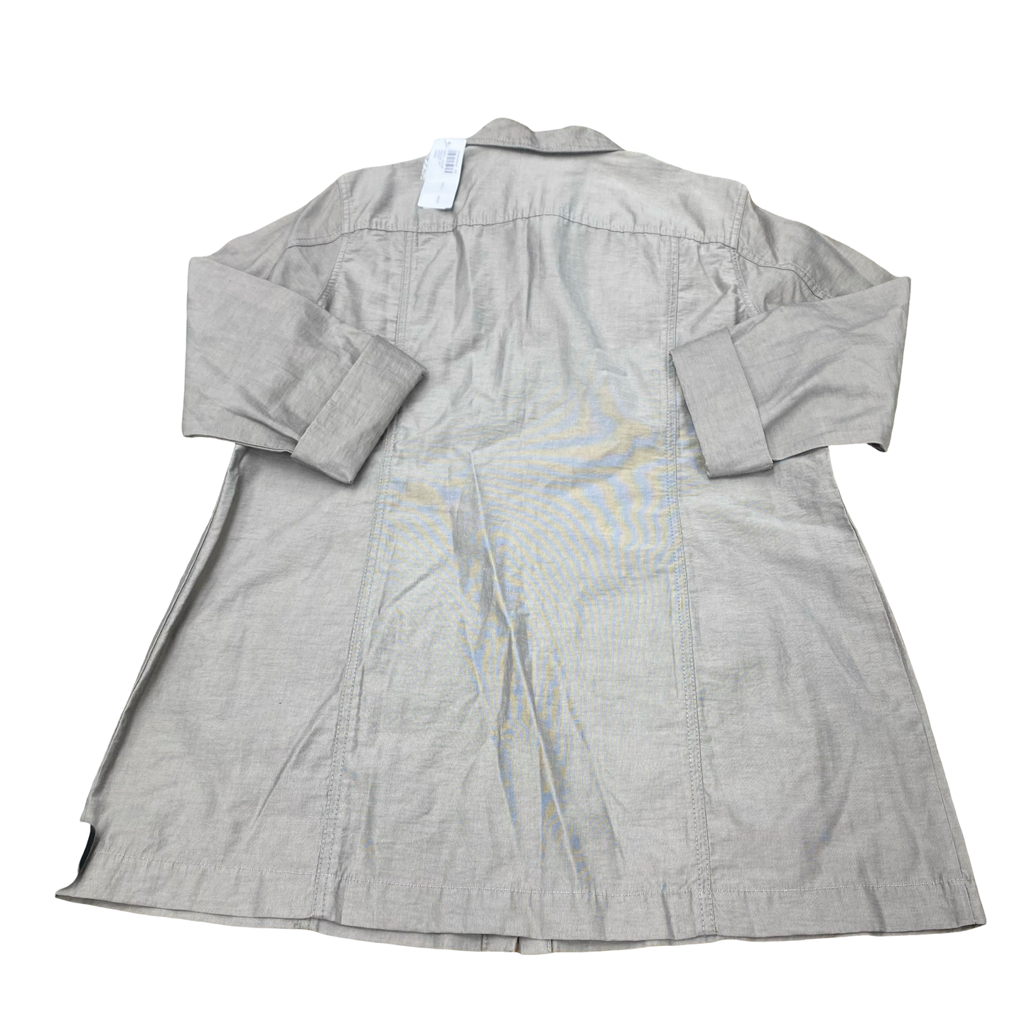 Jacket Shirt By Chicos In Grey, Size:Xl