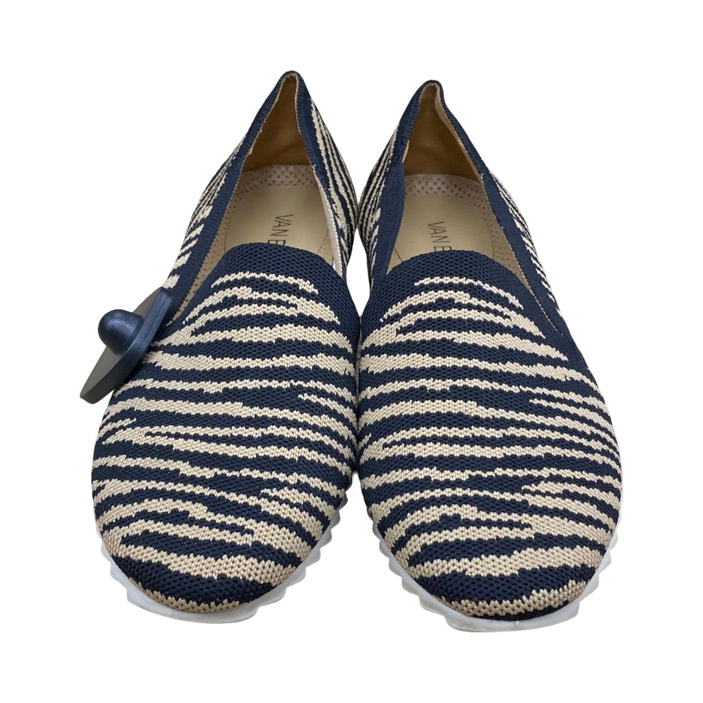 Shoes Flats By Vaneli In Striped Pattern, Size:8