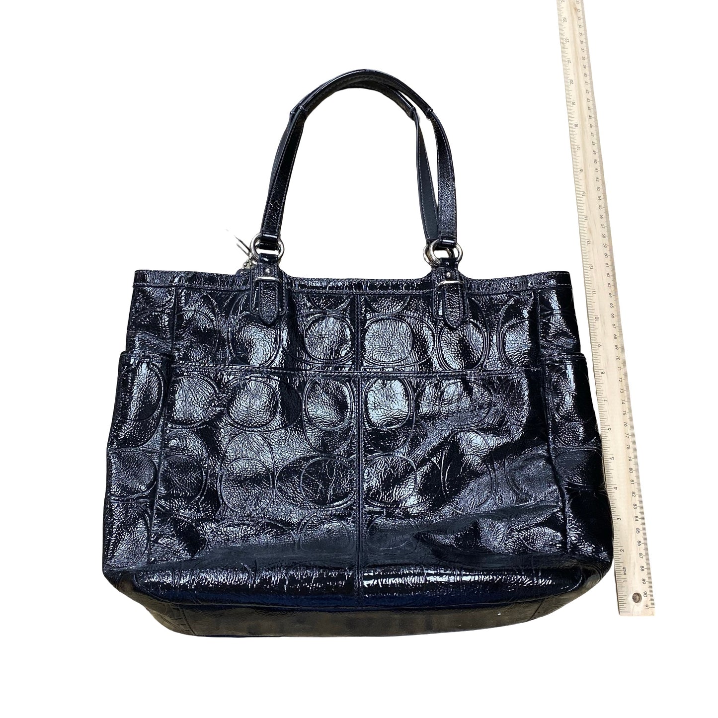 Handbag Designer By Coach In Black, Size:Medium