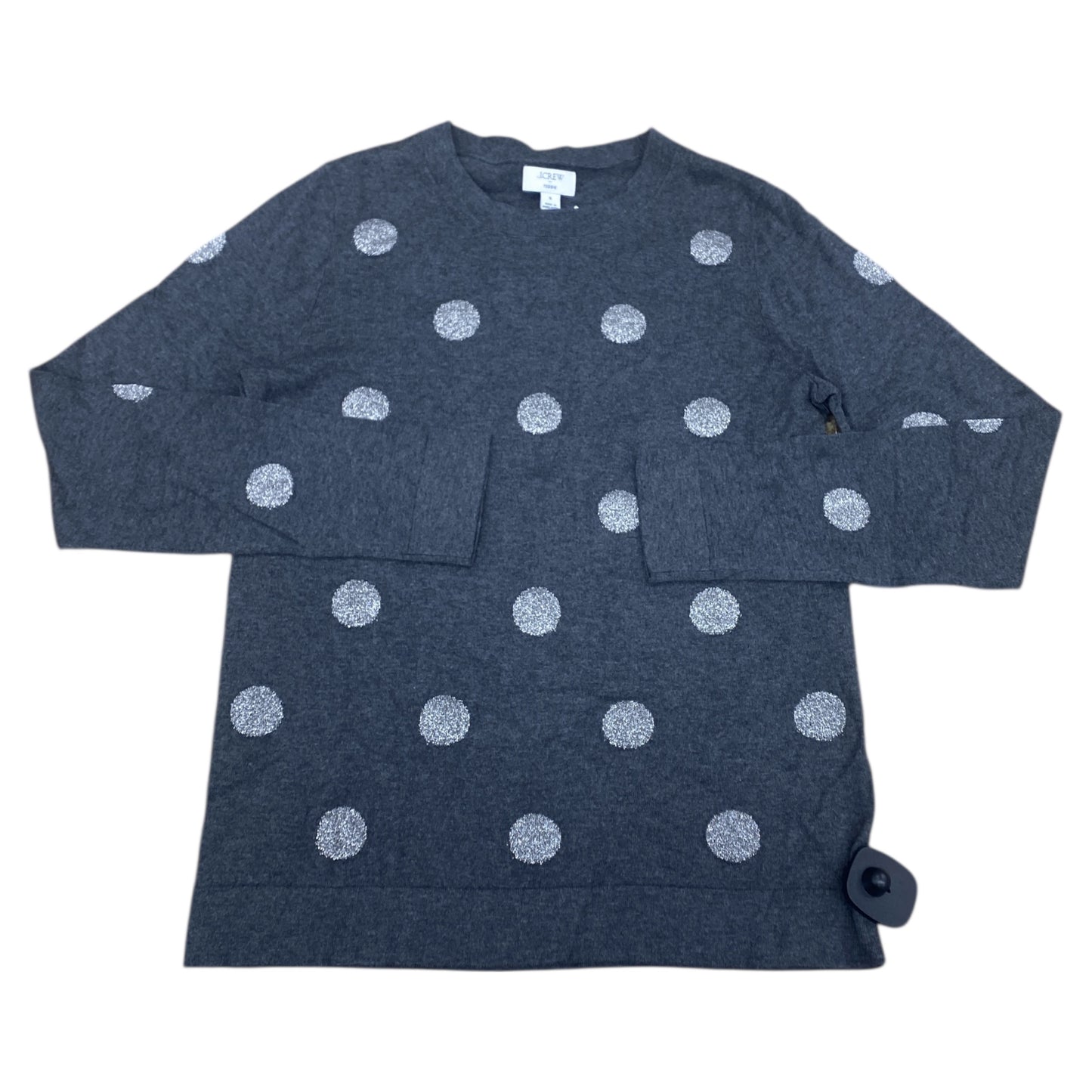 Sweater By J. Crew In Grey & Silver, Size:S