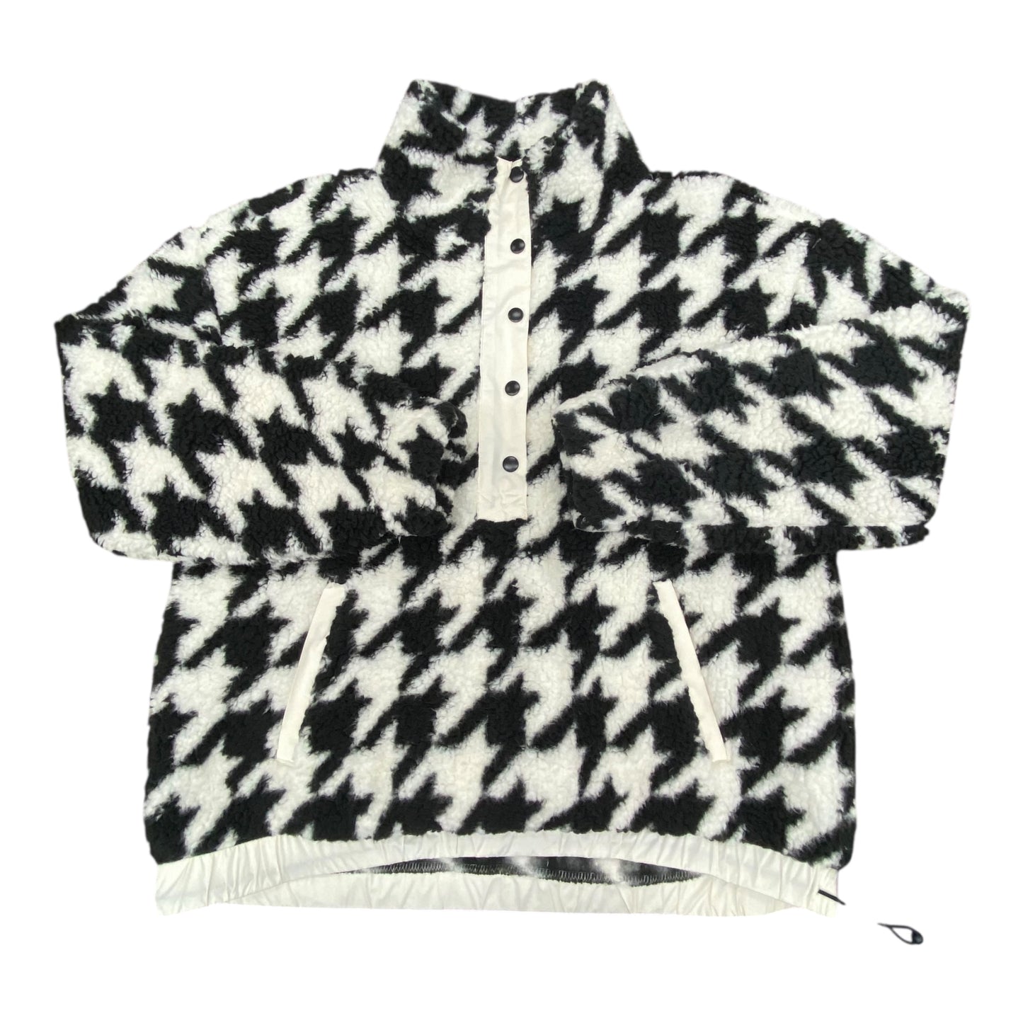 Jacket Fleece By Lou And Grey In Black & White, Size:M