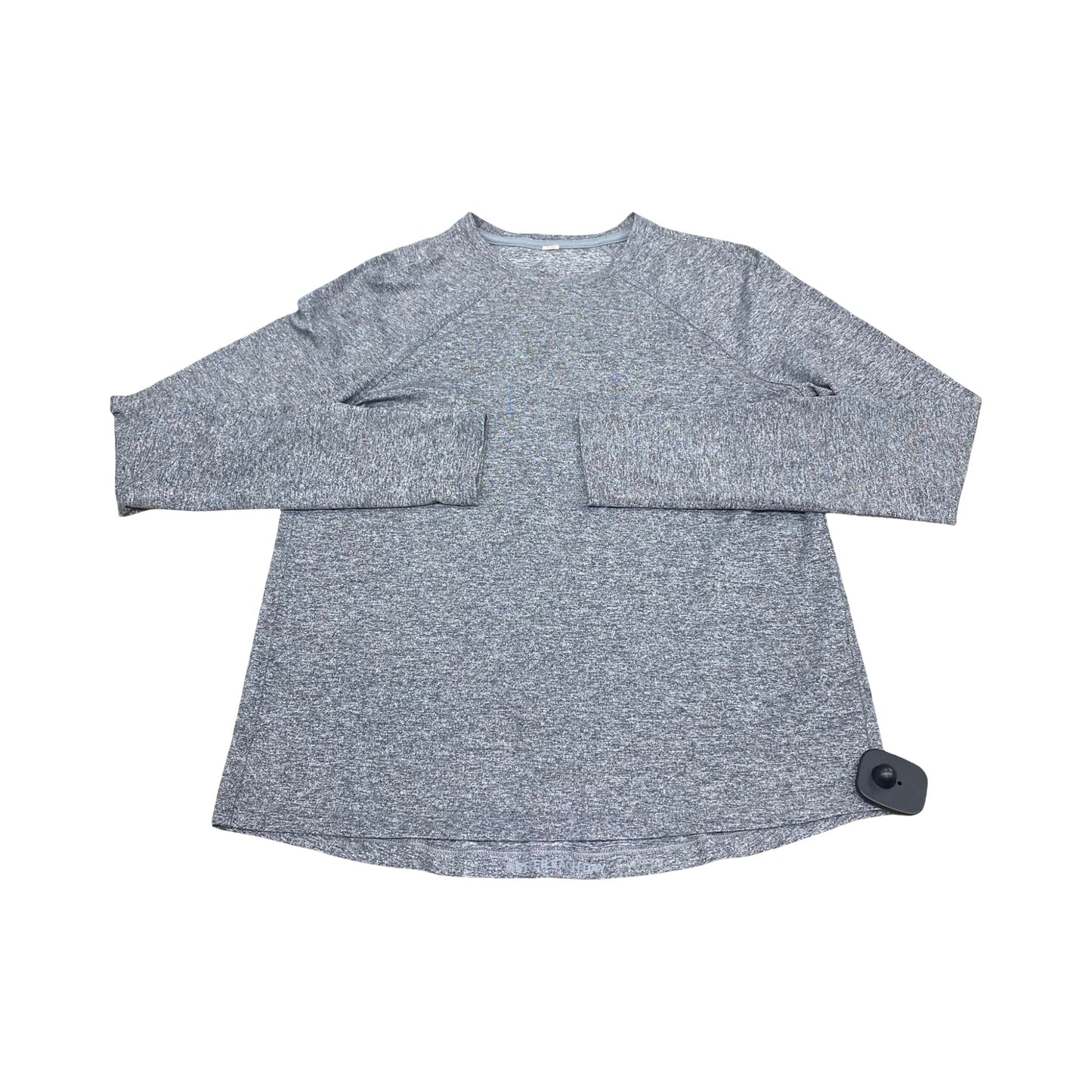 Athletic Top Ls Crewneck By Lululemon In Grey, Size:4