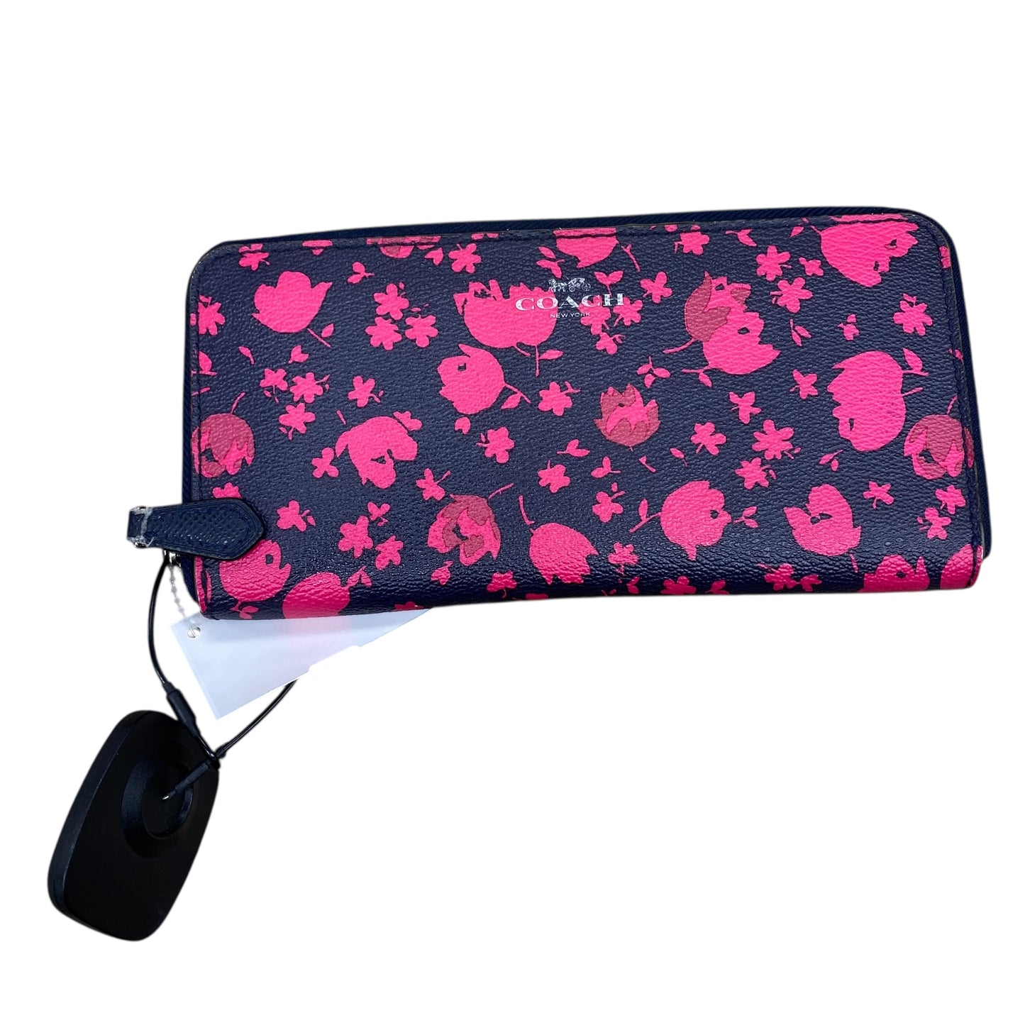 Wallet Designer By Coach In Black & Pink, Size:Large