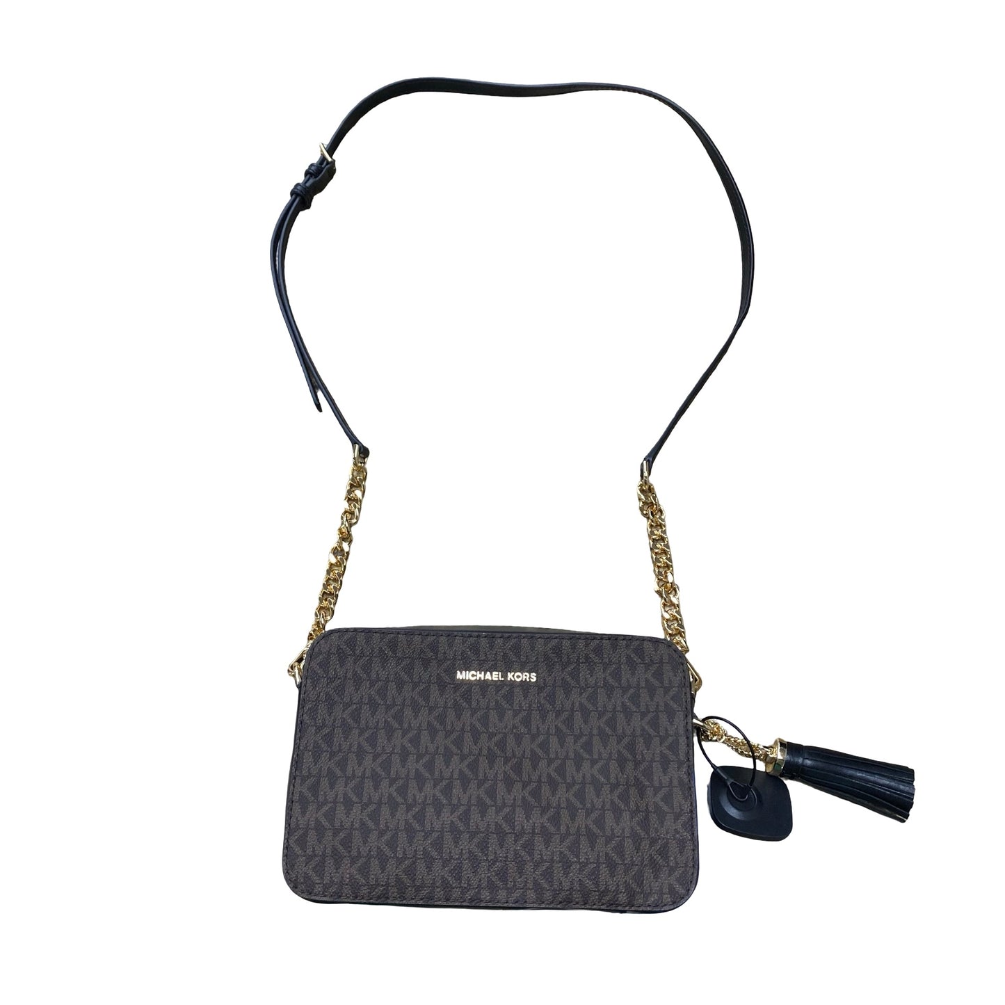 Handbag Designer By Michael Kors In Black & Brown, Size:Medium