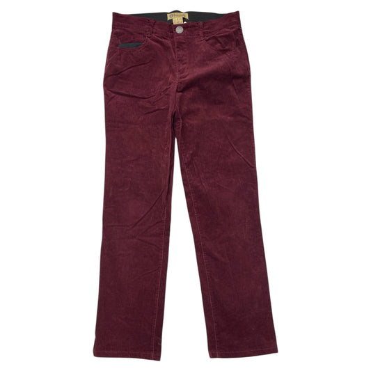 Pants Corduroy By Democracy In Maroon, Size:8