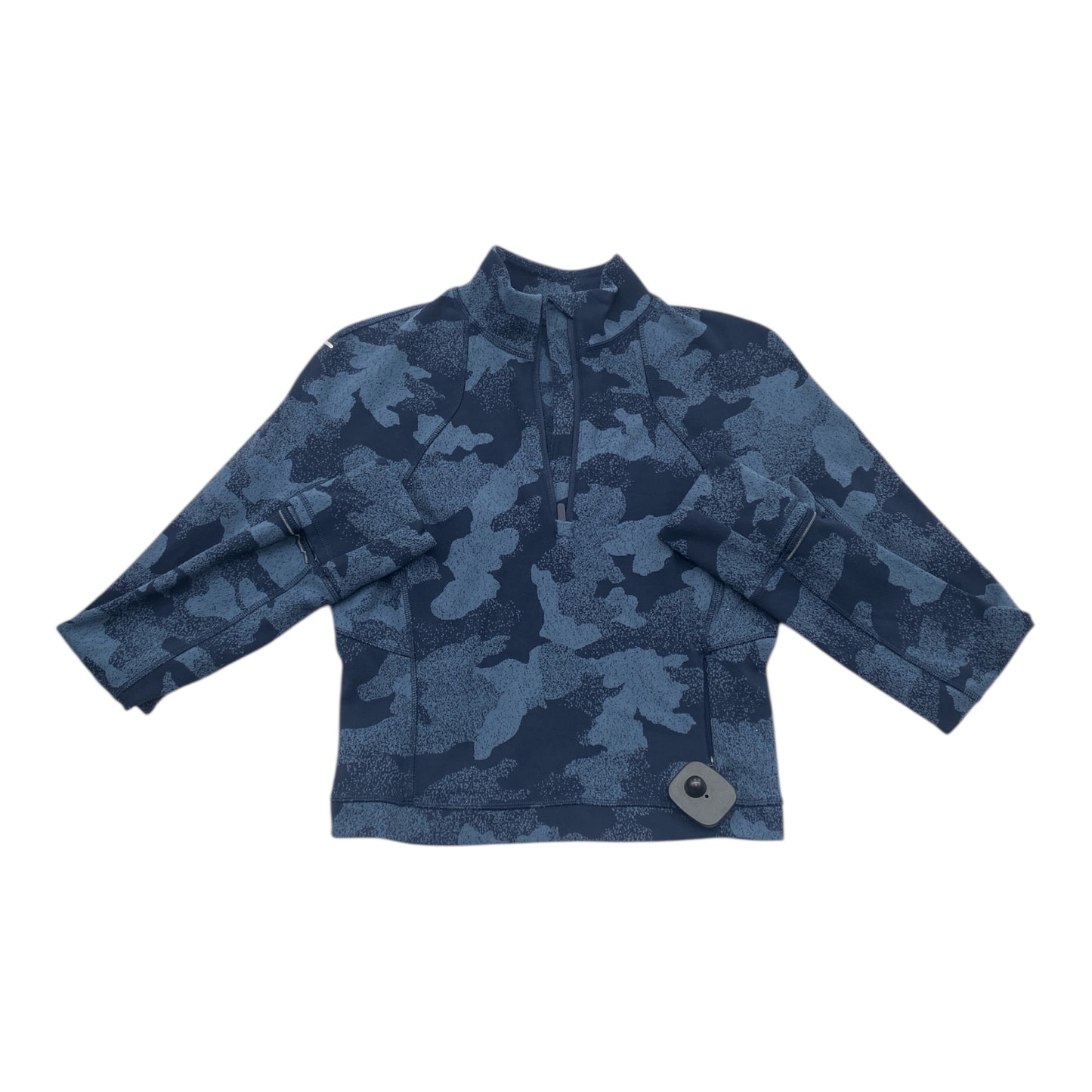 Athletic Top Ls Collar By Lululemon In Navy, Size:6