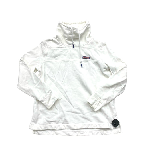 Athletic Sweatshirt Collar By Vineyard Vines In White, Size:S