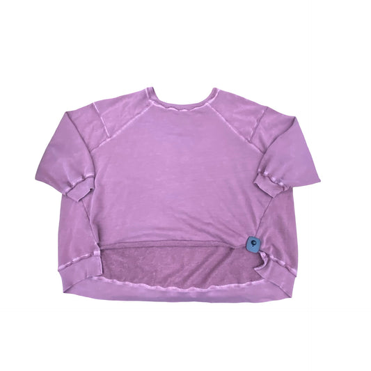 Sweatshirt Crewneck By Free People In Mauve, Size:M