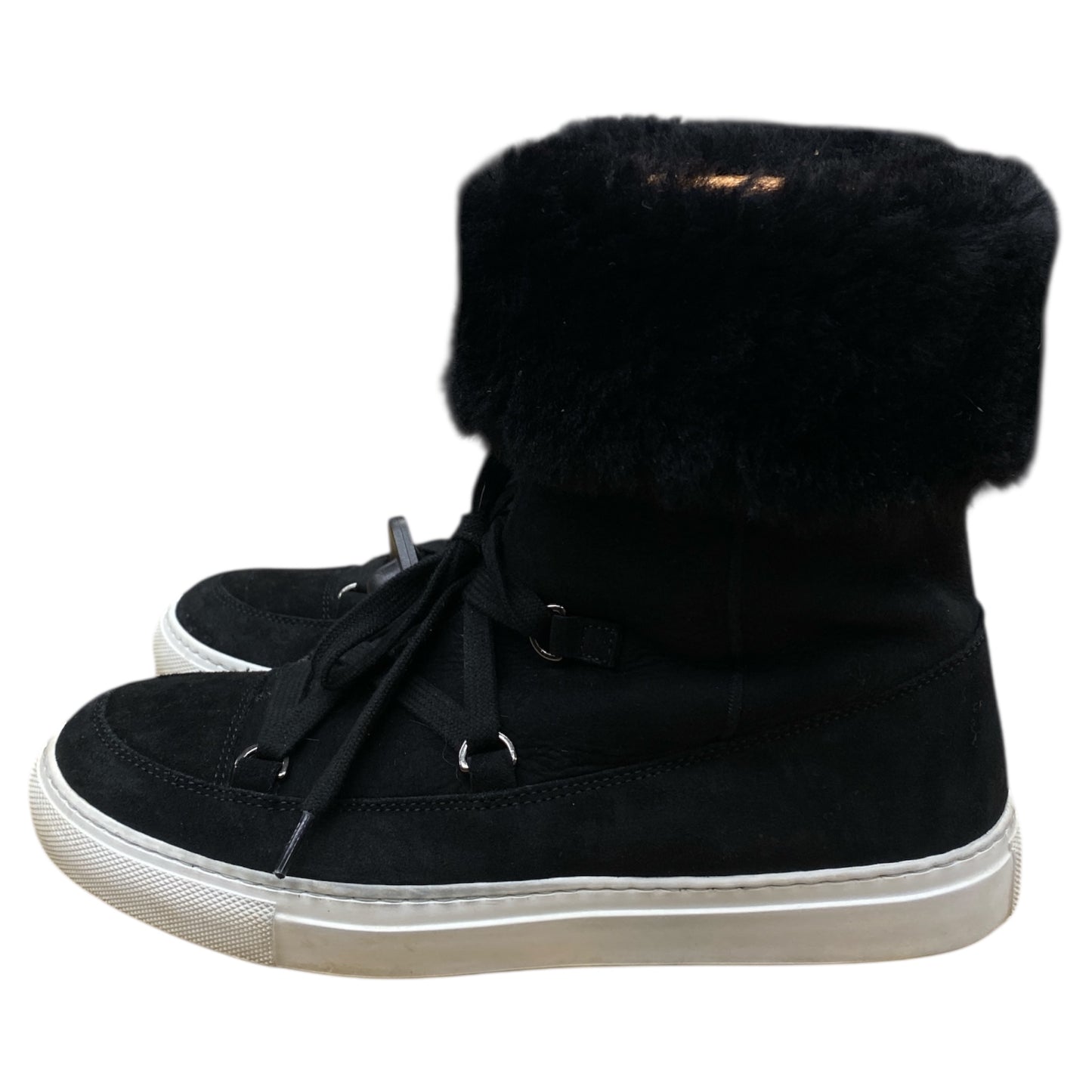 Boots Ankle Flats By Aquatalia In Black, Size:8