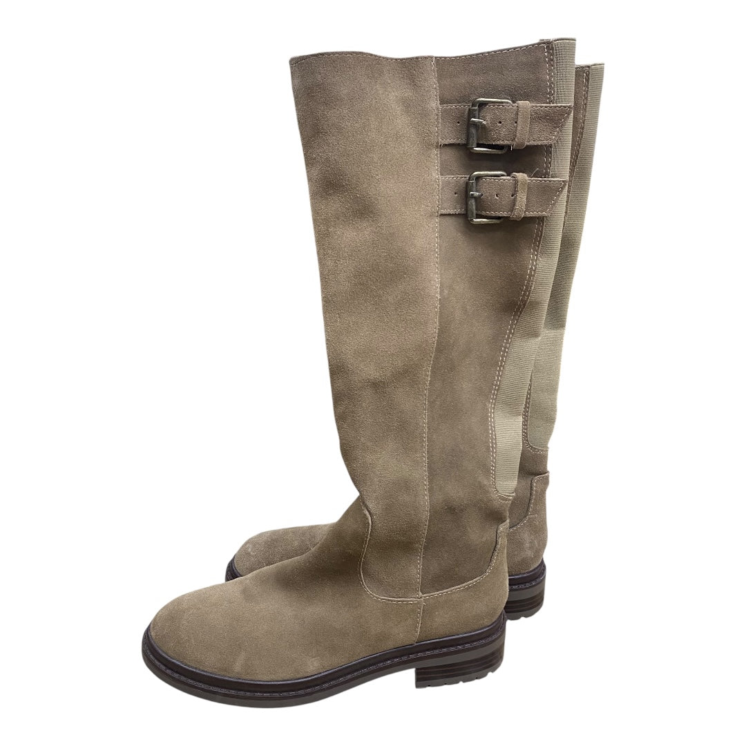 Boots Mid-Calf Flats By Blondo In Brown, Size:8.5
