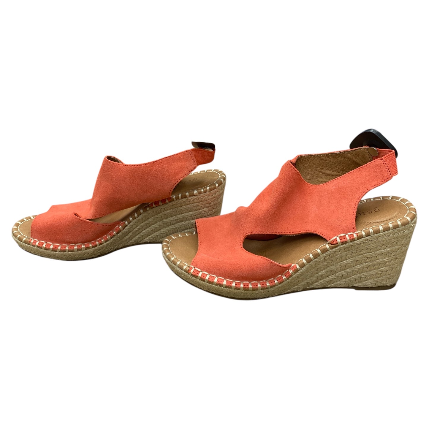 Shoes Heels Wedge By Gentle Souls In Peach, Size:7.5