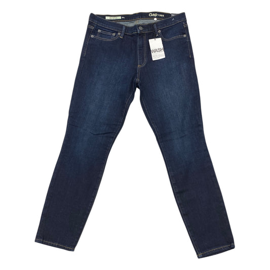 Jeans Skinny By Gap In Blue Denim, Size:10P