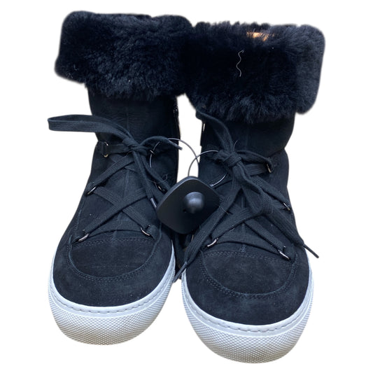 Boots Ankle Flats By Aquatalia In Black, Size:8