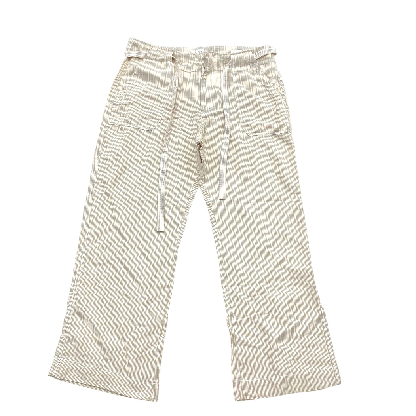 Pants Linen By Gap In Striped Pattern, Size:18