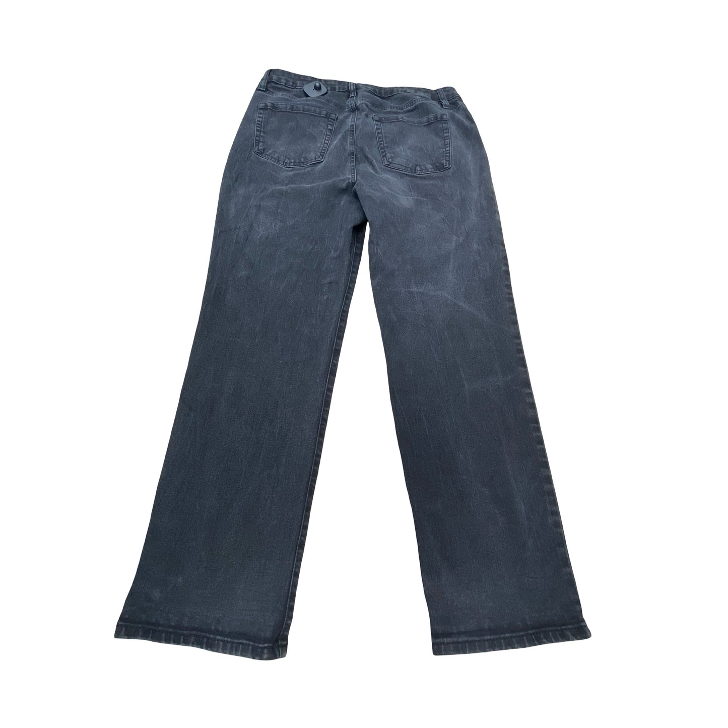 Jeans Straight By Style And Company In Black Denim, Size:16