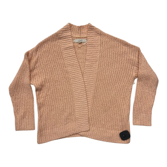 Sweater Cardigan By Loft In Pink, Size:S