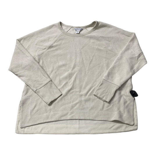 Athletic Top Ls Crewneck By Athleta In Cream, Size:Xl