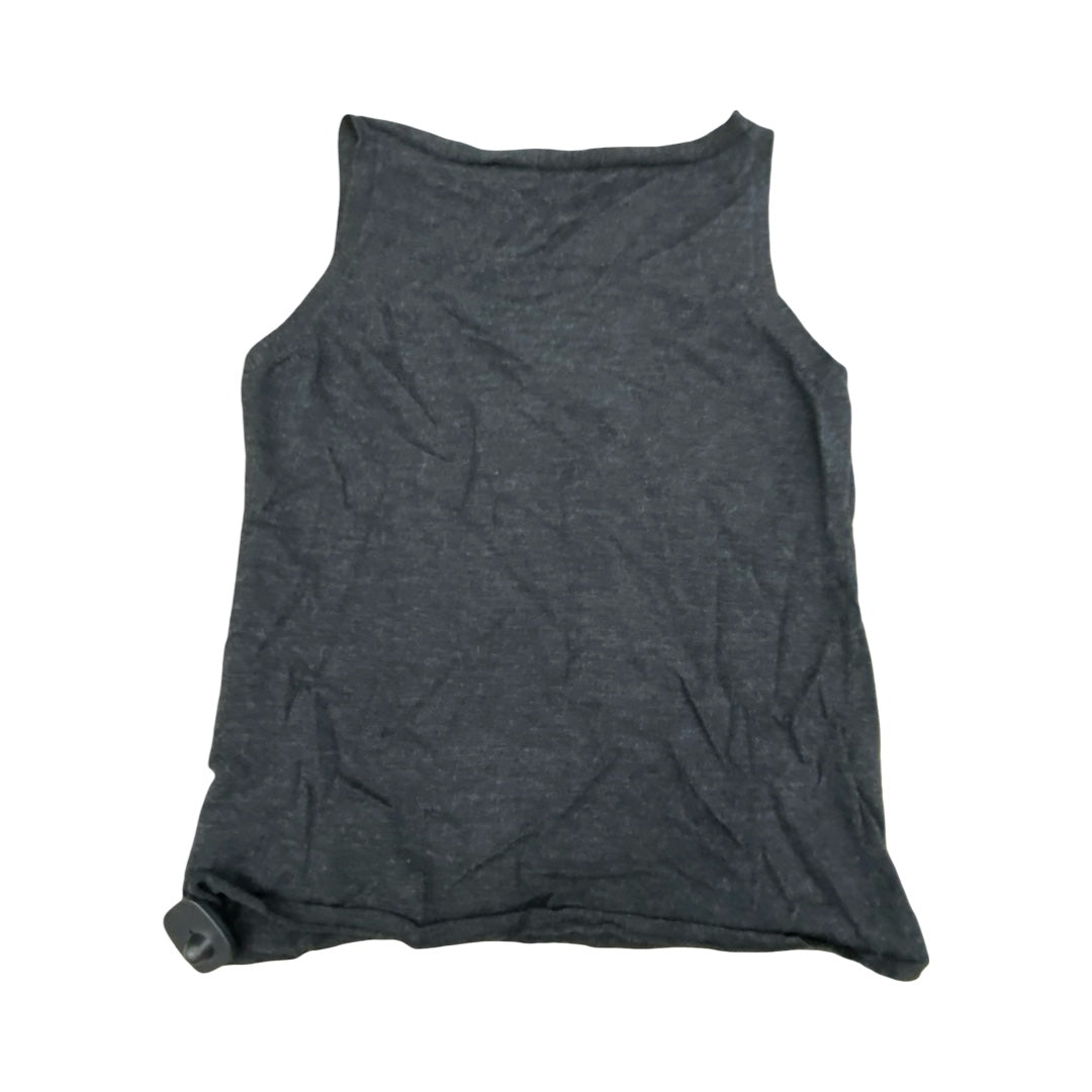 Top Sleeveless Designer By Eileen Fisher In Black & Grey, Size:M