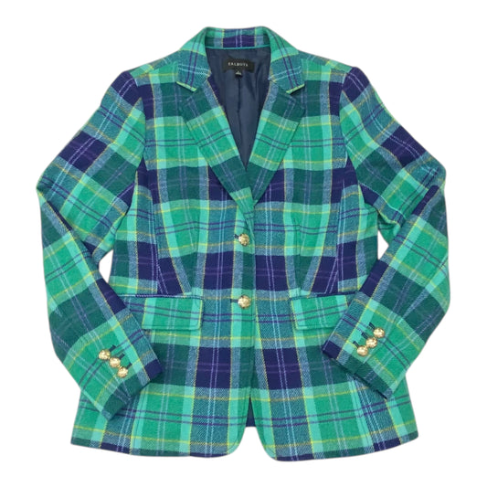 Blazer By Talbots In Plaid Pattern, Size:6