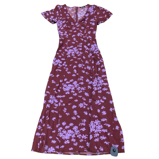 Dress Casual Maxi By Madewell In Maroon, Size:S