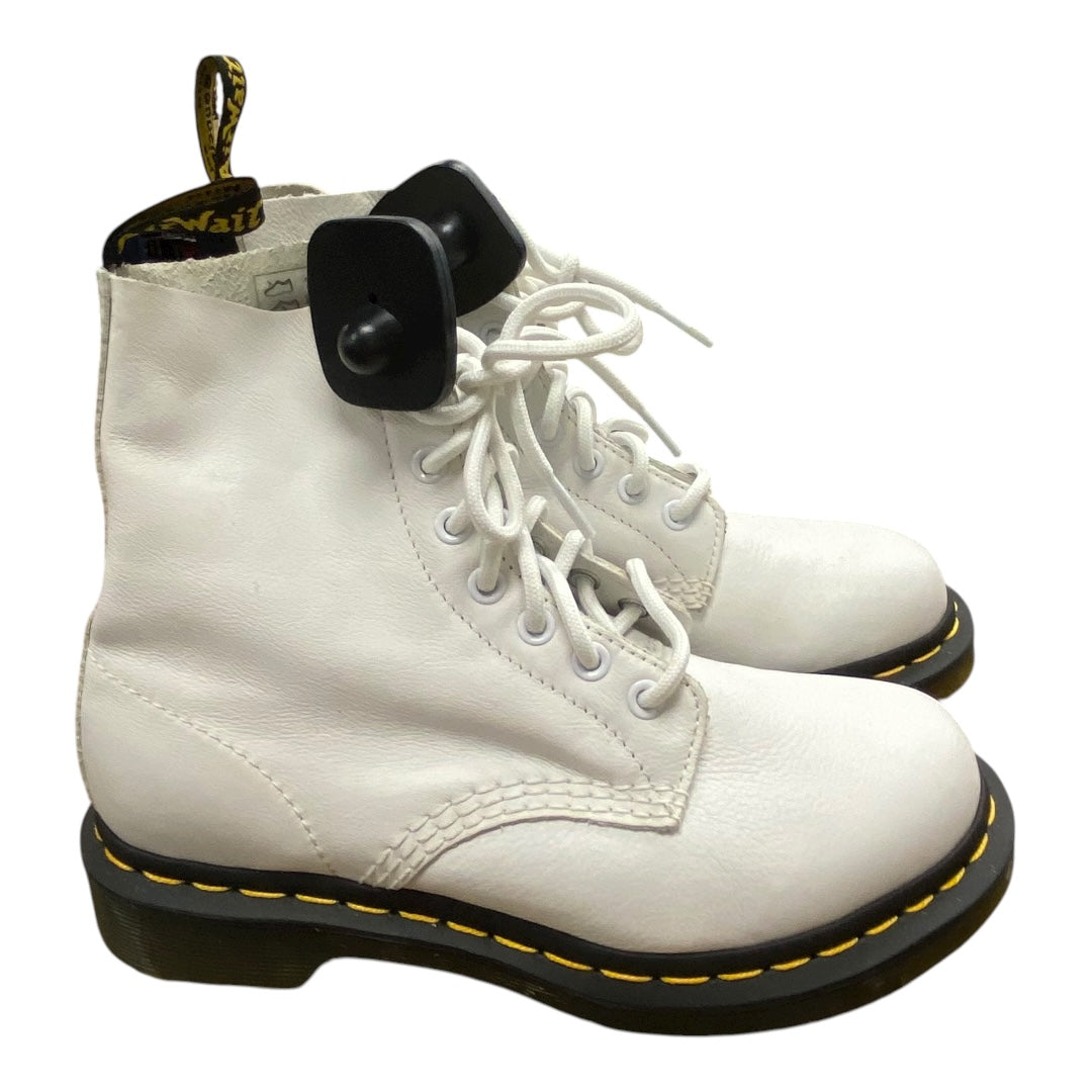 Boots Designer By Dr Martens In White, Size:6