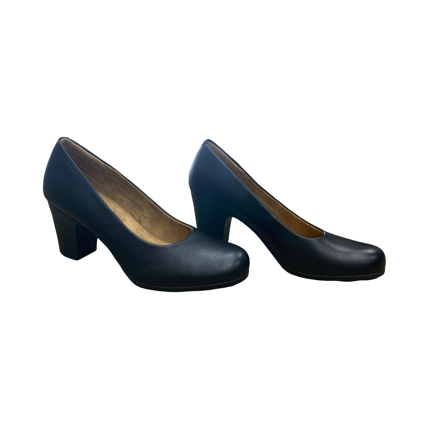 Shoes Heels Block By Comfortiva In Black, Size:11