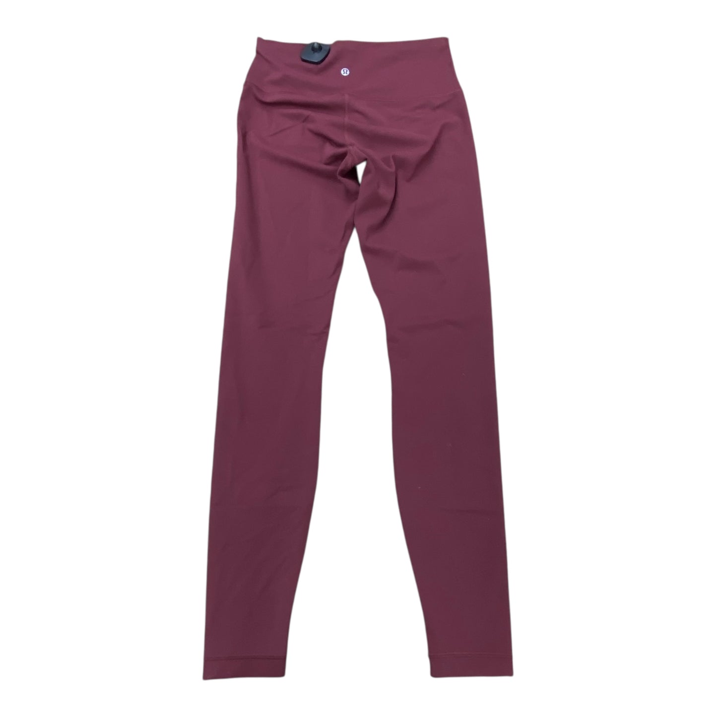 Athletic Leggings By Lululemon In Maroon, Size:8