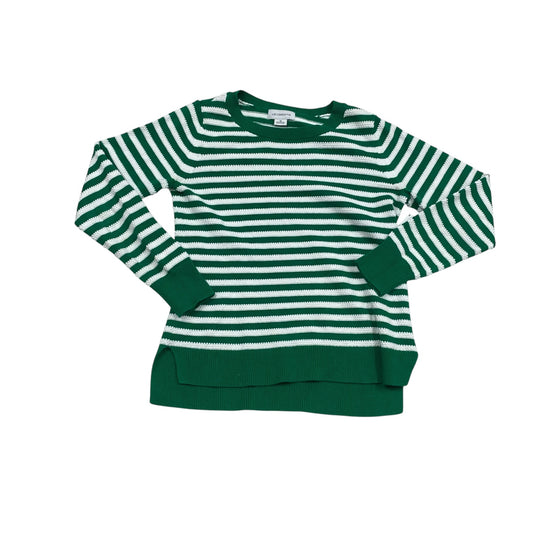 Sweater By Liz Claiborne In Green & White, Size:M