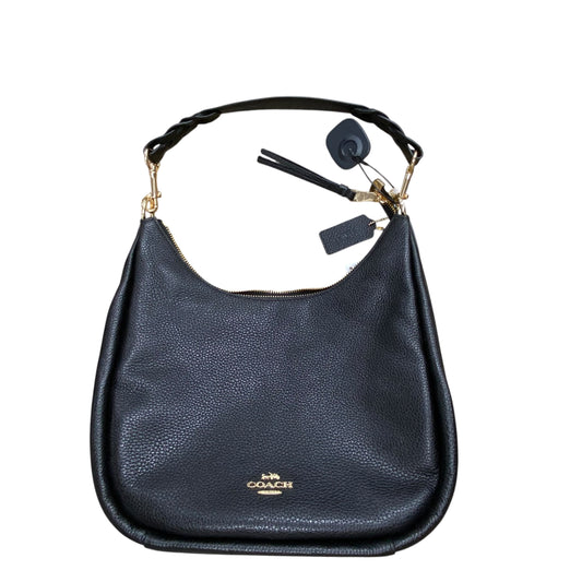 Handbag Designer By Coach In Black & Gold, Size:Medium