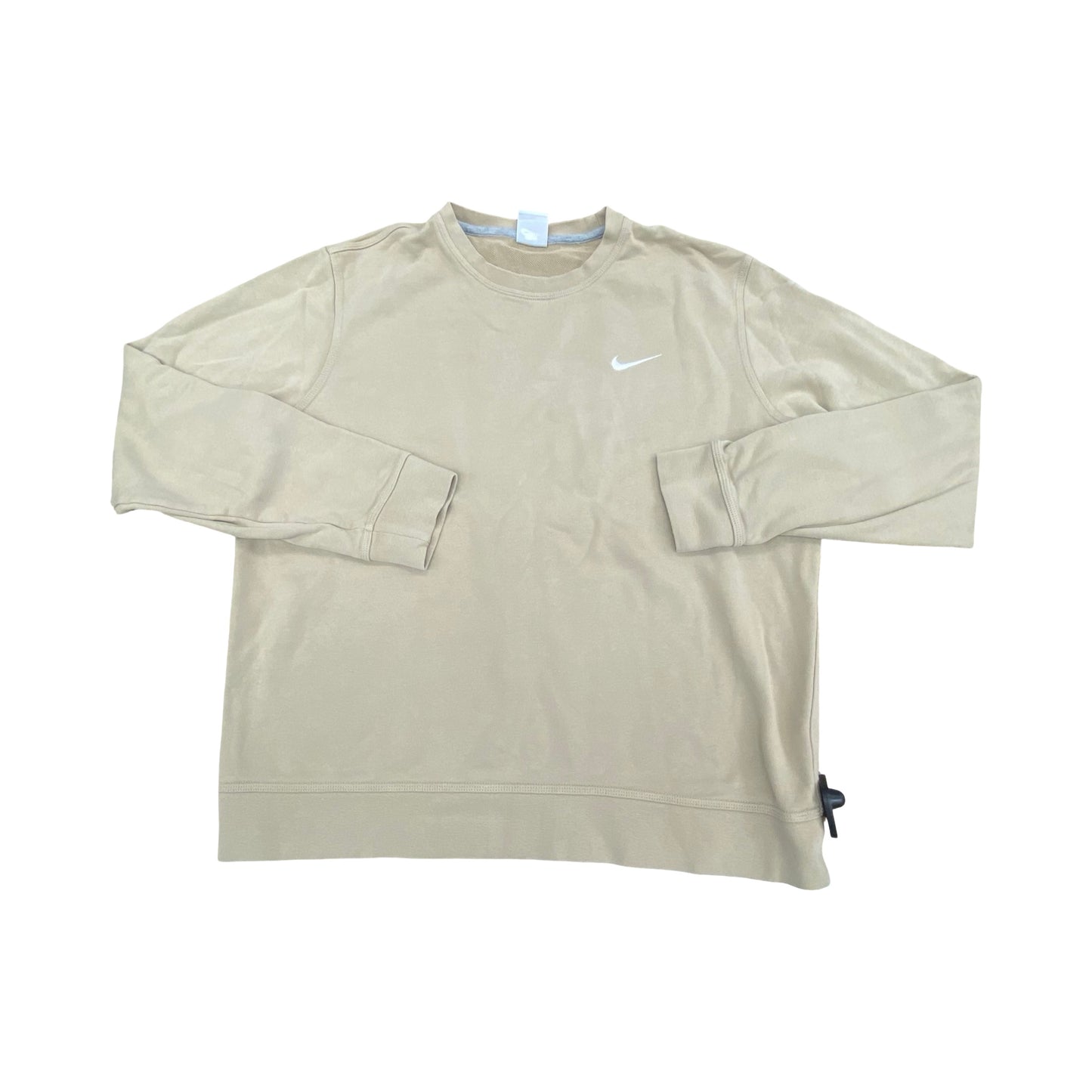 Athletic Sweatshirt Crewneck By Nike Apparel In Tan, Size:Xl