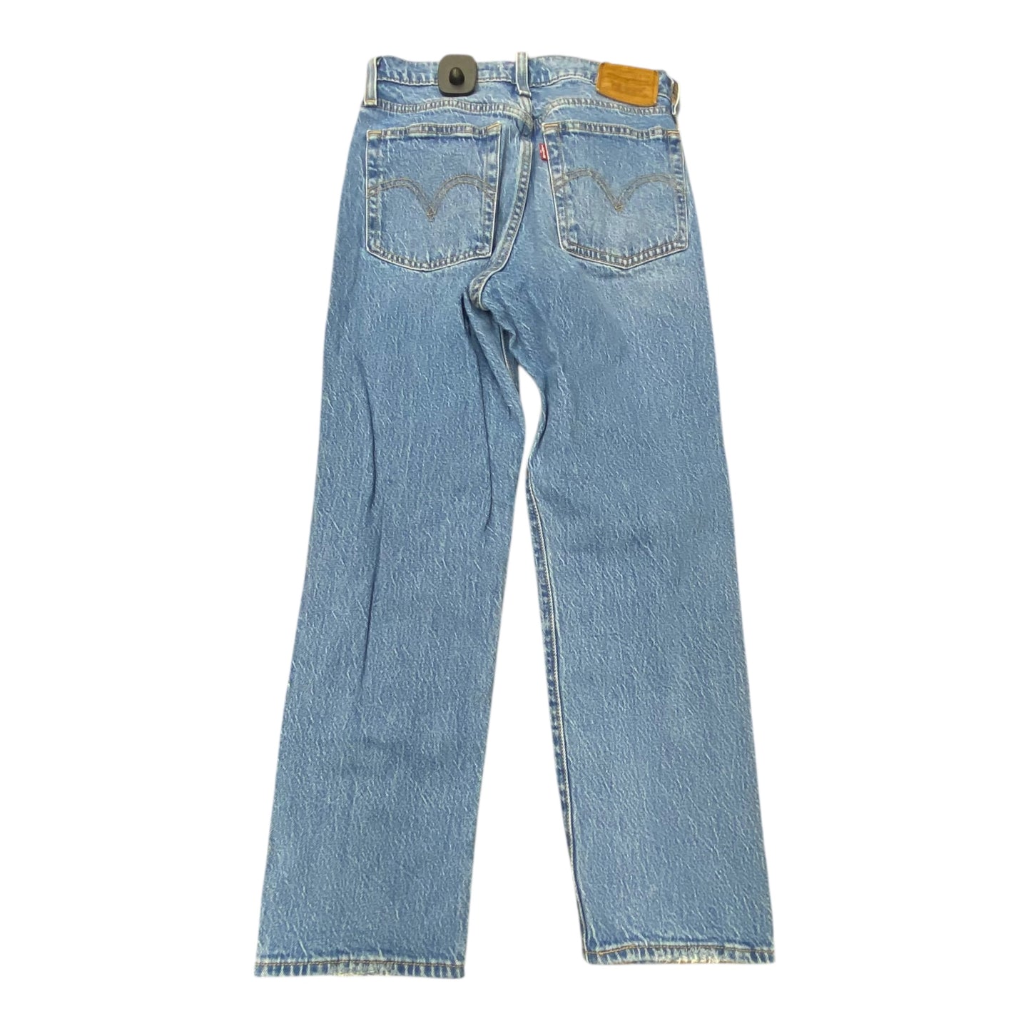 Jeans Straight By Levis In Blue Denim, Size:2