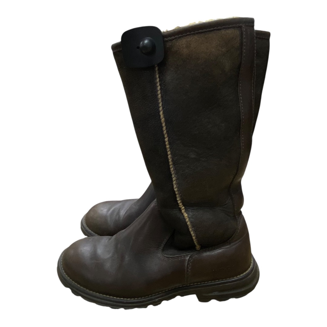 Boots Designer By Ugg In Brown, Size:8