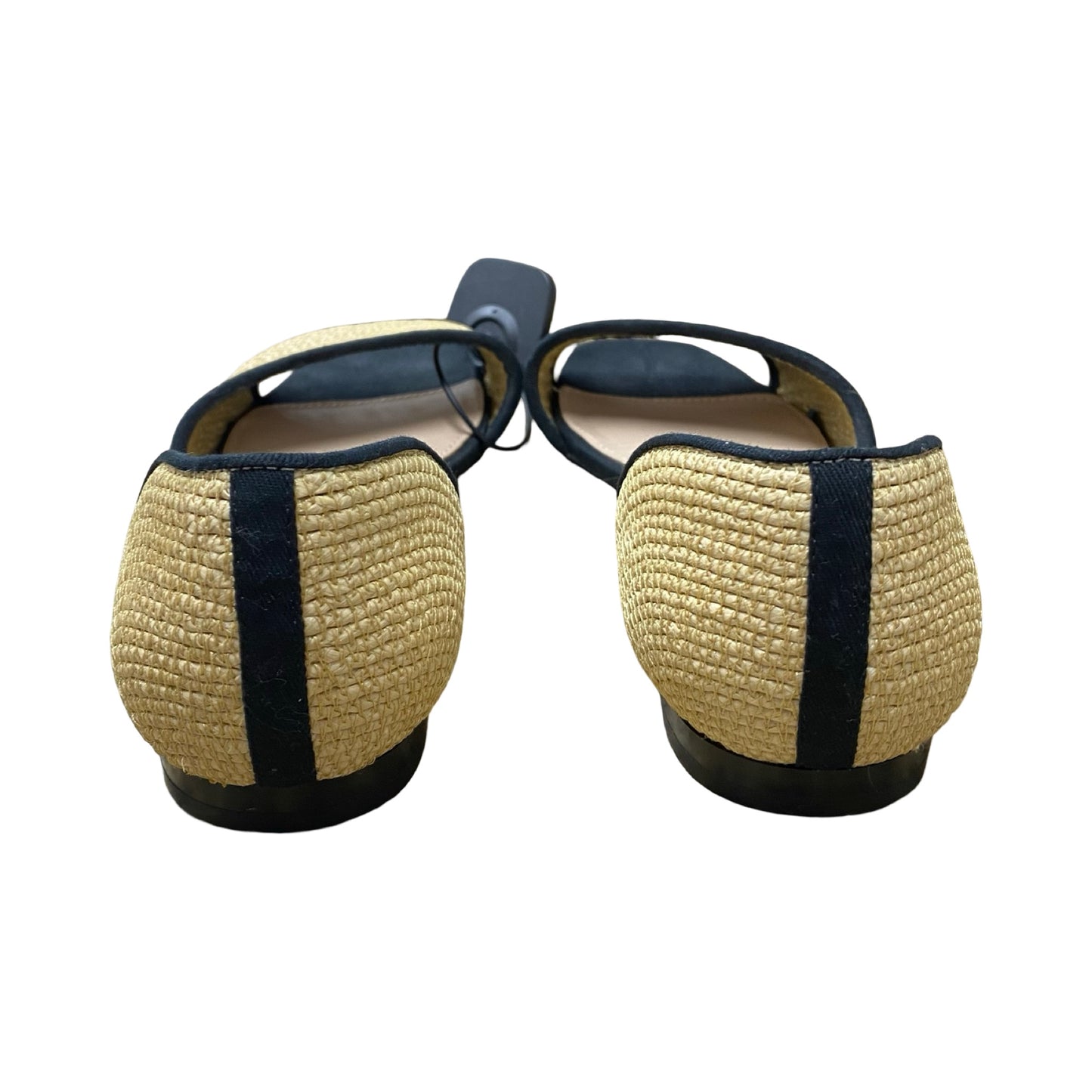 Sandals Flats By Something Navy In Tan, Size:6.5
