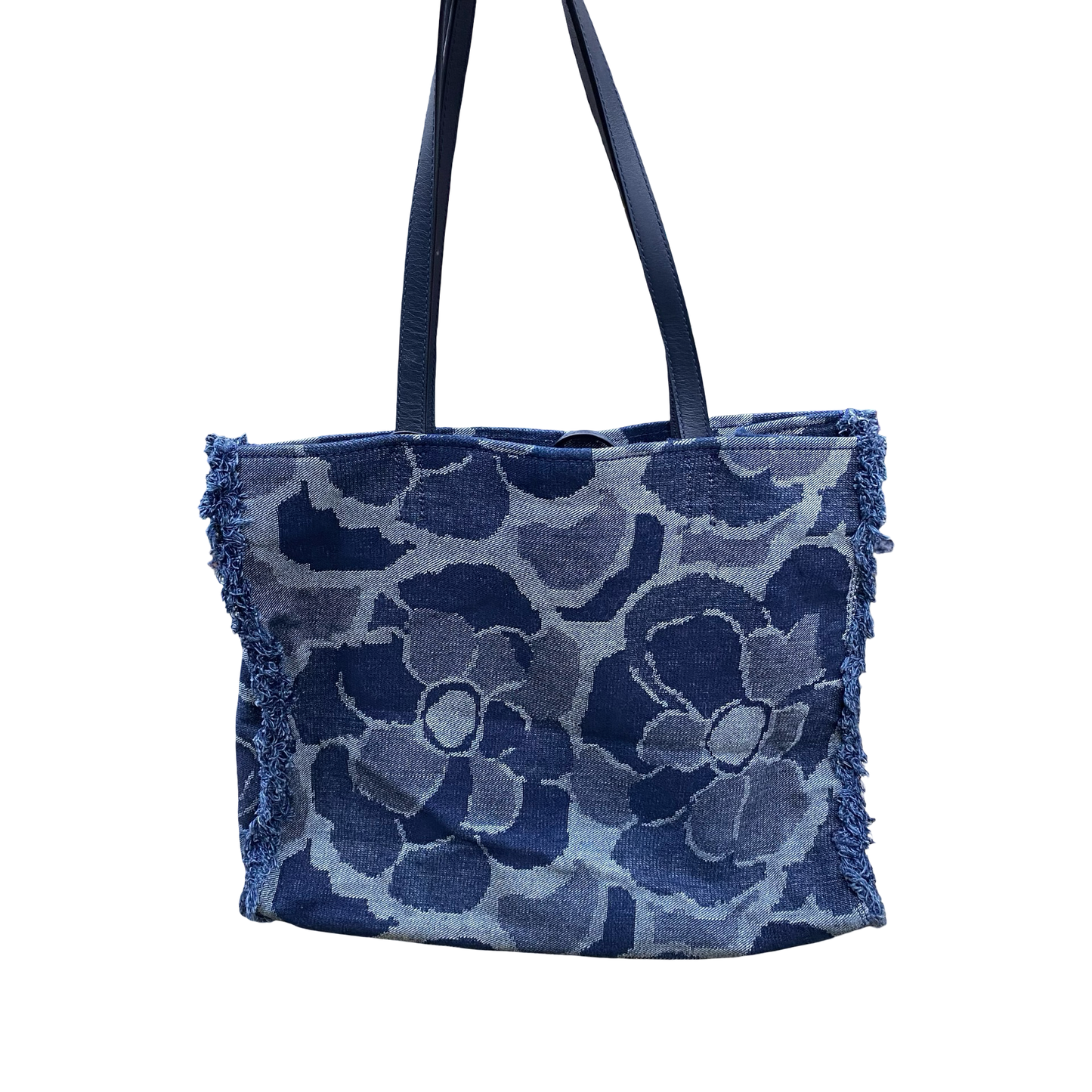 Handbag Designer By Kate Spade In Blue Denim, Size:Medium