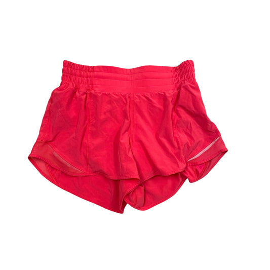Athletic Shorts By Lululemon In Pink, Size:4