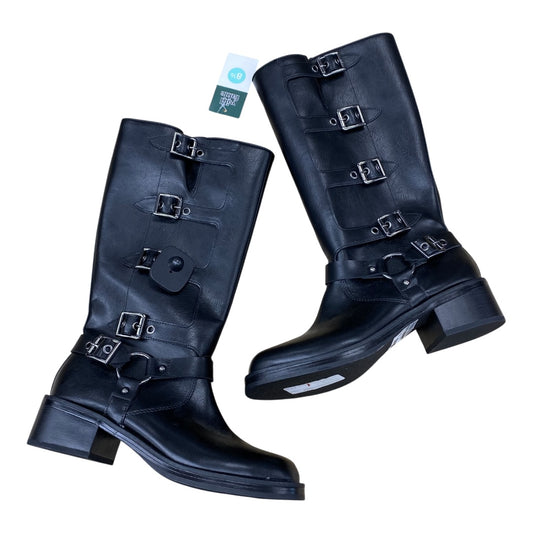 Boots Mid-Calf Heels By Wild Fable In Black, Size:8.5