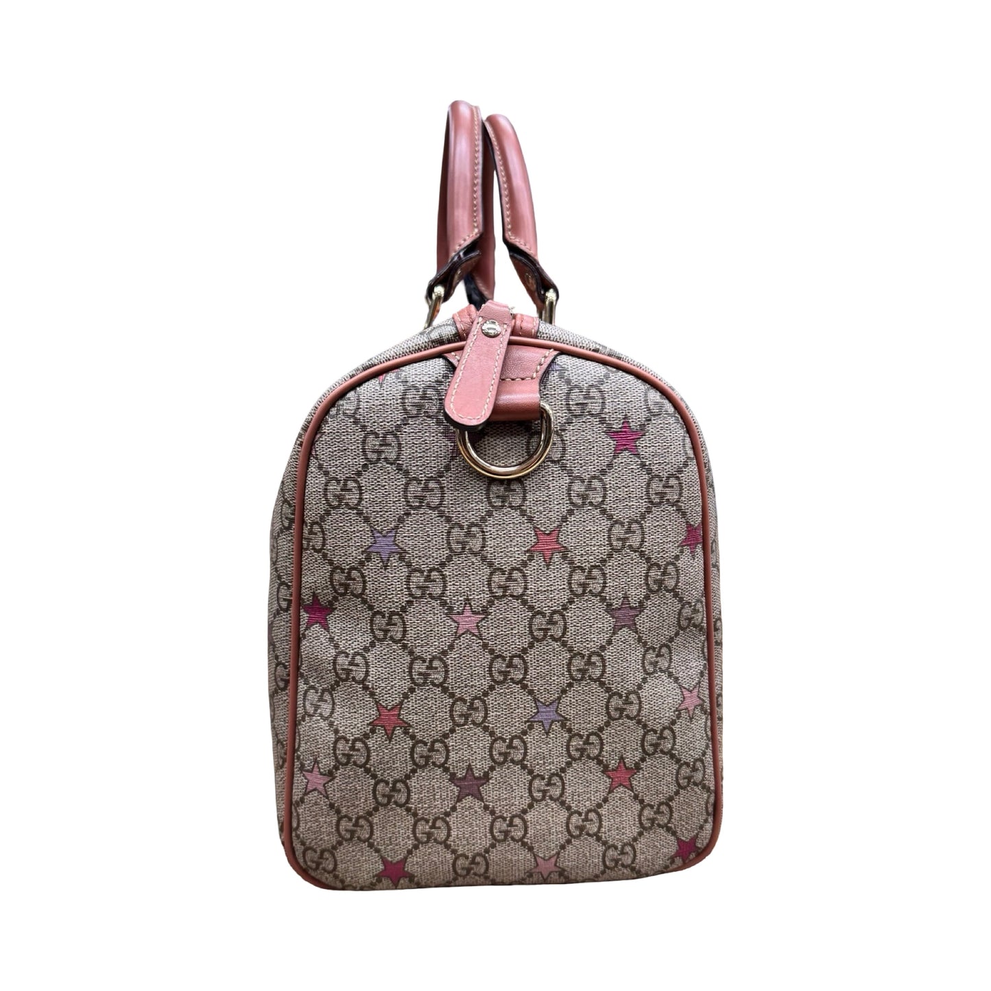 Handbag Supreme Canvas Tattoo Stars Joy Boston 35 Luxury Designer By Gucci In Multi, Size:Medium