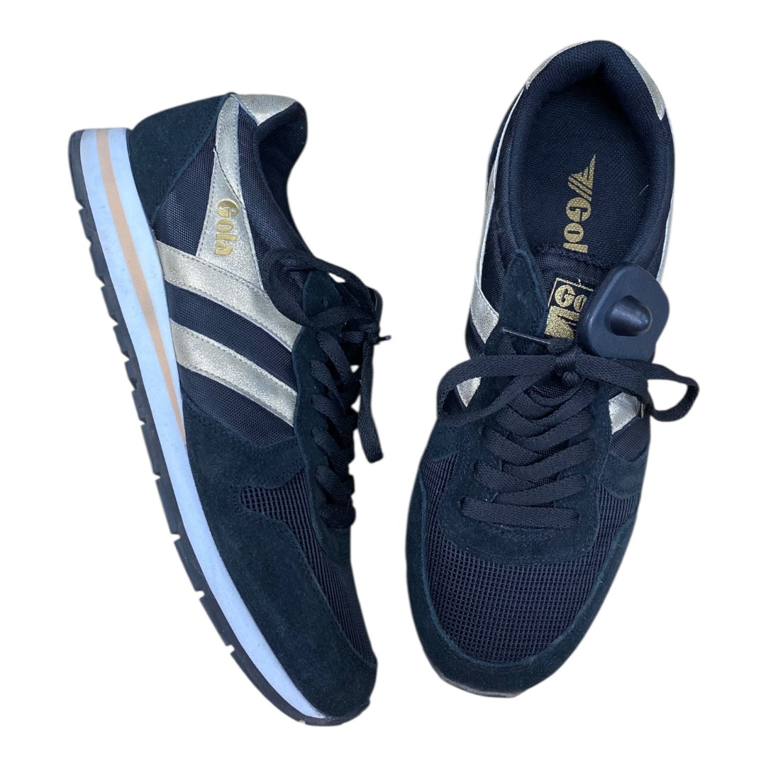 Shoes Sneakers By Gola In Black & Gold, Size:10