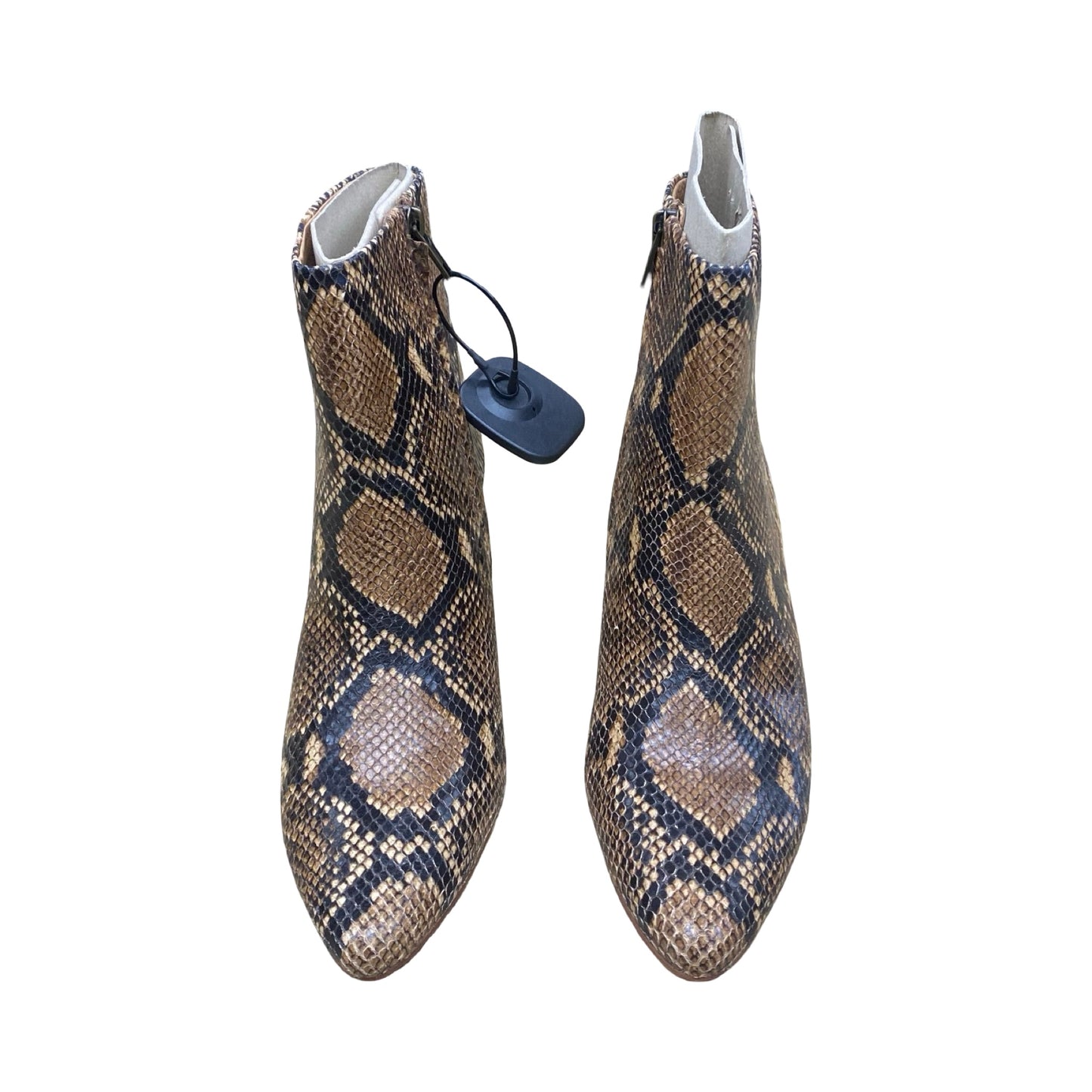 Boots Ankle Heels By Madewell In Snakeskin Print, Size:6