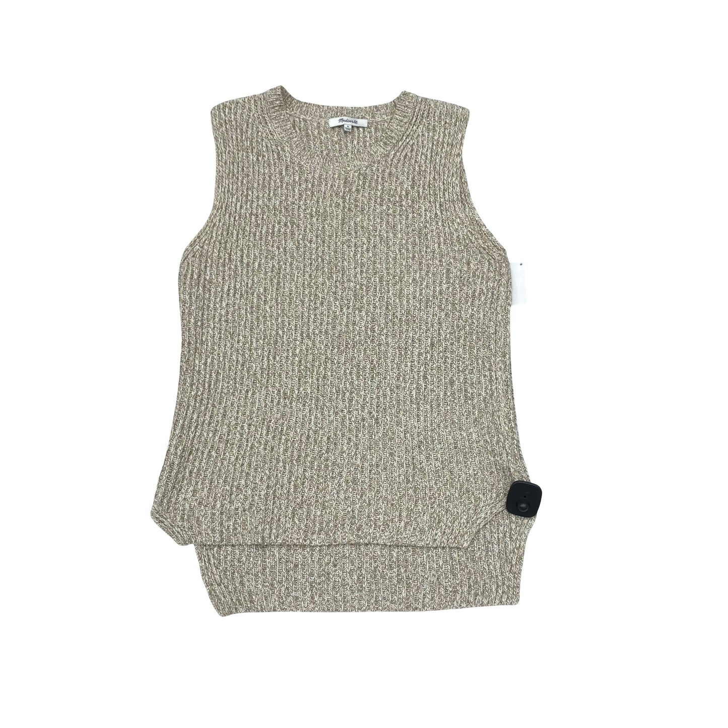 Top Sleeveless By Madewell In Beige, Size:M