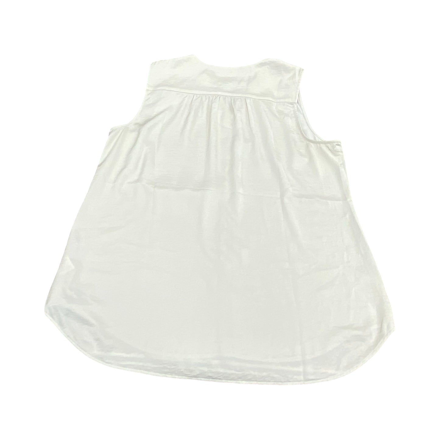 Top Sleeveless By Cabi In Cream, Size:L